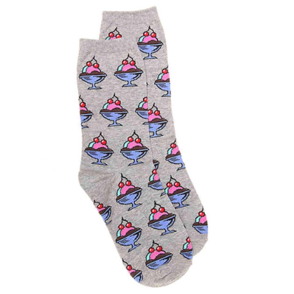 Ice cream sundae women’s socks